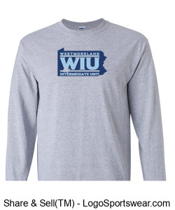 Gildan 100% Heavyweight Ultra Cotton Long Sleeve T-Shirt (printed logo) Design Zoom